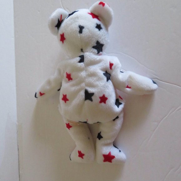 Retired Ty Beanie Baby Glory Teddy Bear, NWT - Picture 3 of 6